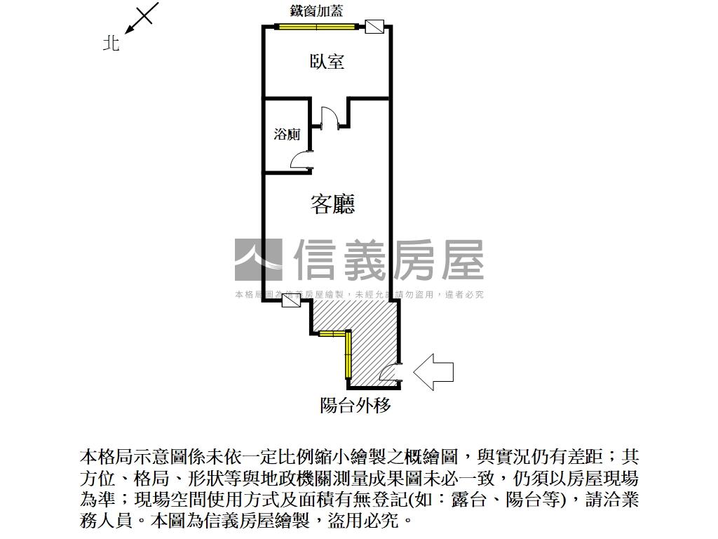 中正北路溫馨一房一廳房屋室內格局與周邊環境