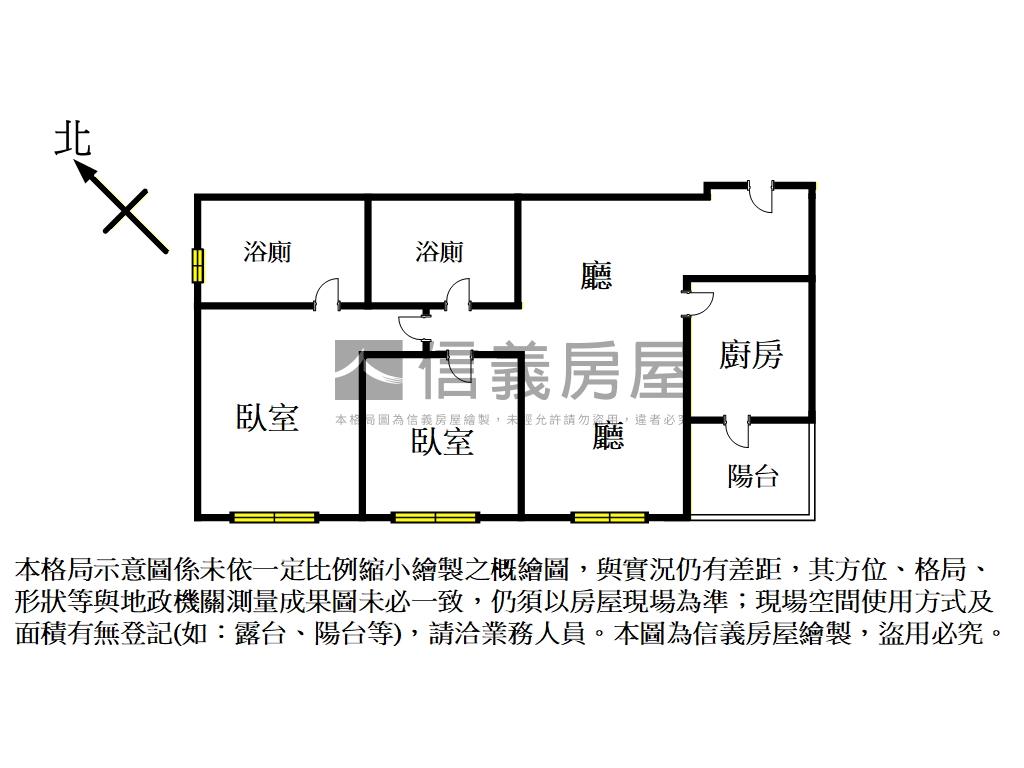 忠孝苑夕陽景觀正２房２衛房屋室內格局與周邊環境