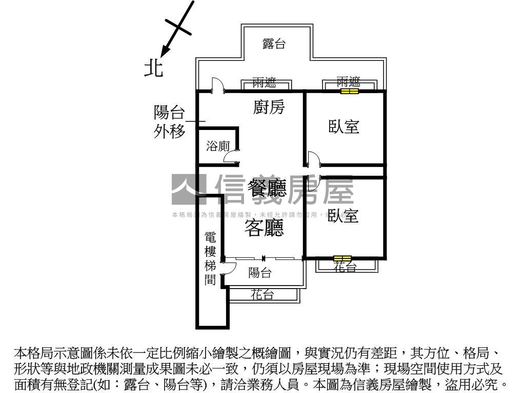 稀有奇岩北投電梯兩房房屋室內格局與周邊環境