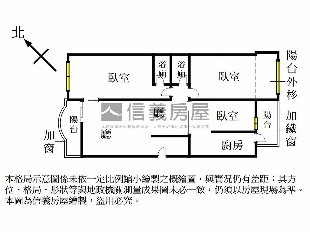河堤當代國寶三房美宅房屋室內格局與周邊環境