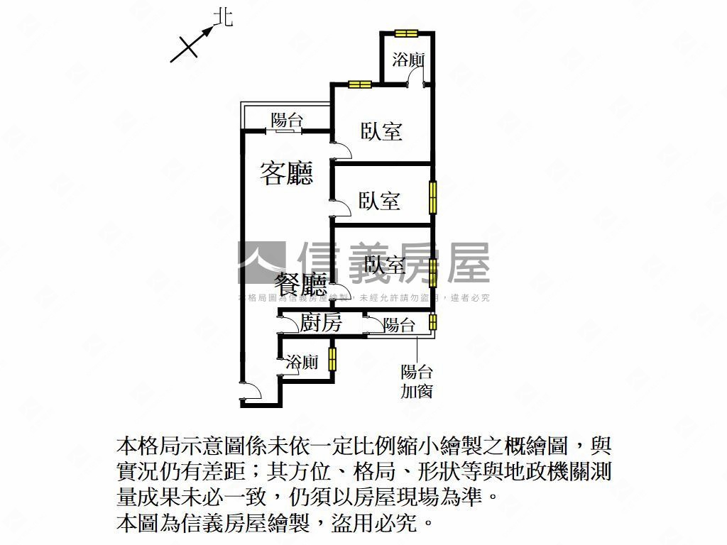 專任田園綠大地三房房屋室內格局與周邊環境