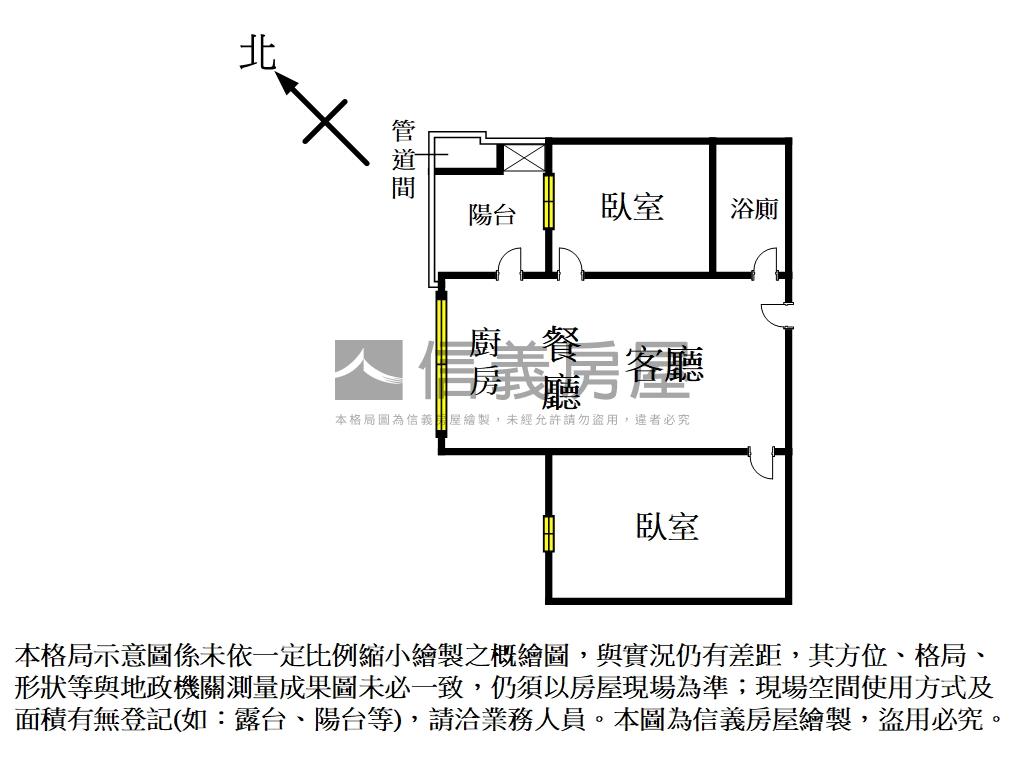 市政愛悅高樓視野２房車位房屋室內格局與周邊環境