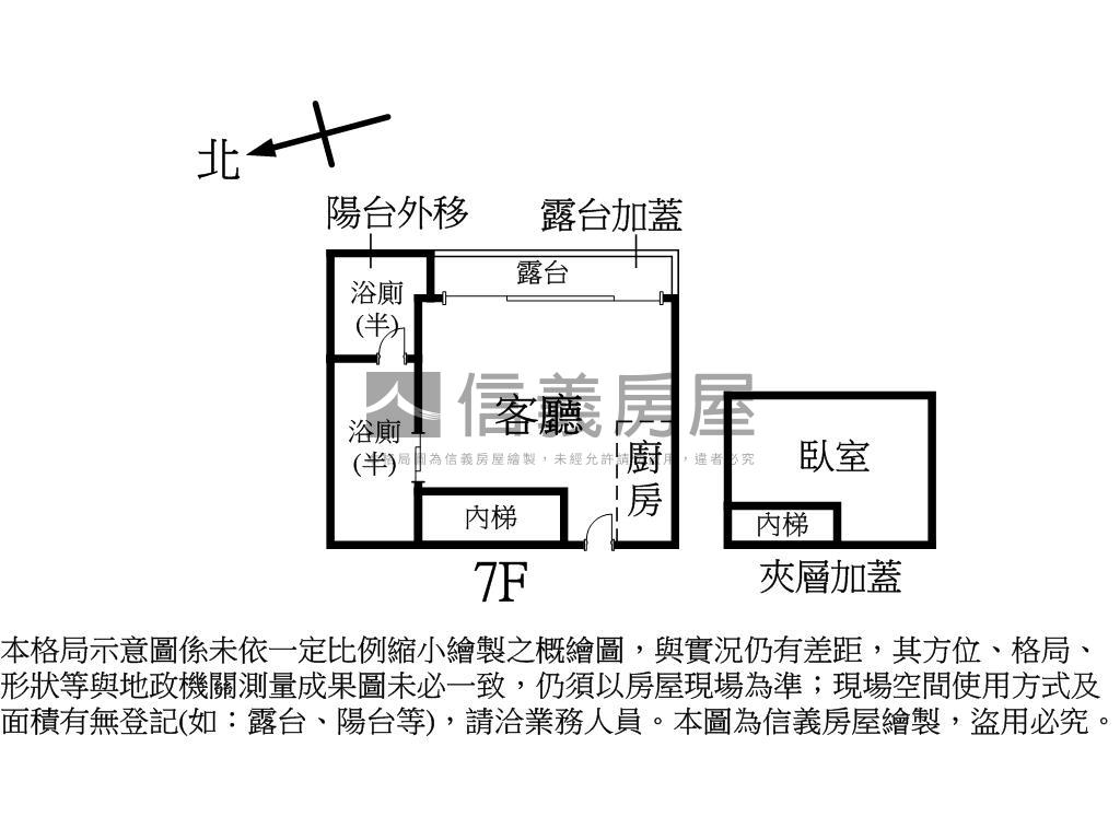 精緻美妝露臺套房房屋室內格局與周邊環境