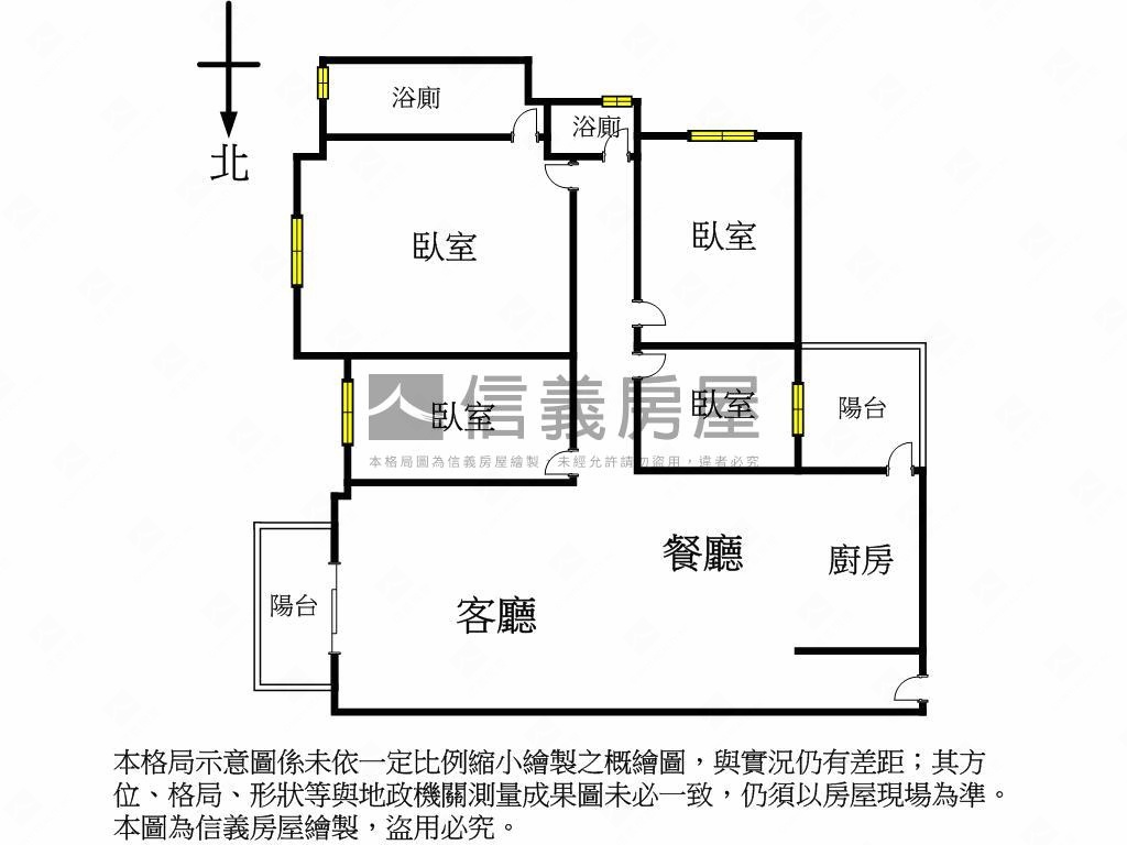 大毅熊幸福四房雙車位房屋室內格局與周邊環境