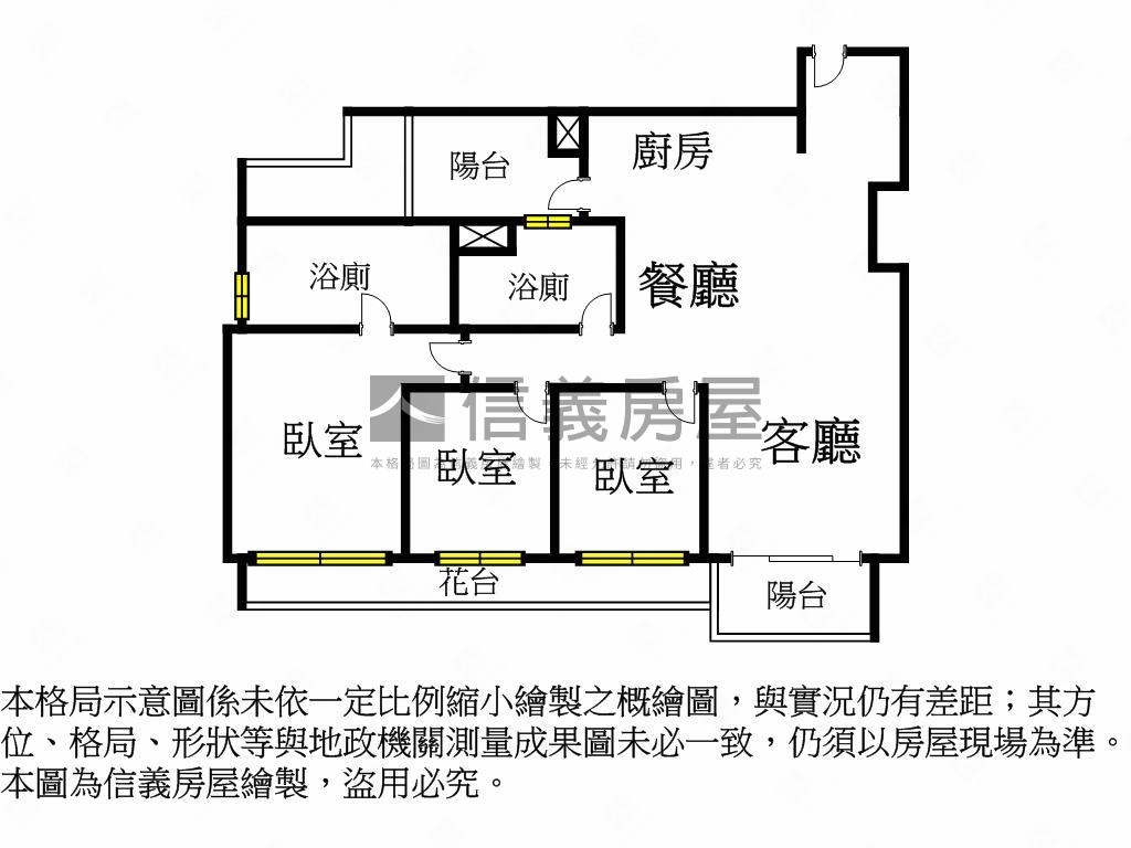 磐興寬境７樓朝東Ｂ２格局房屋室內格局與周邊環境