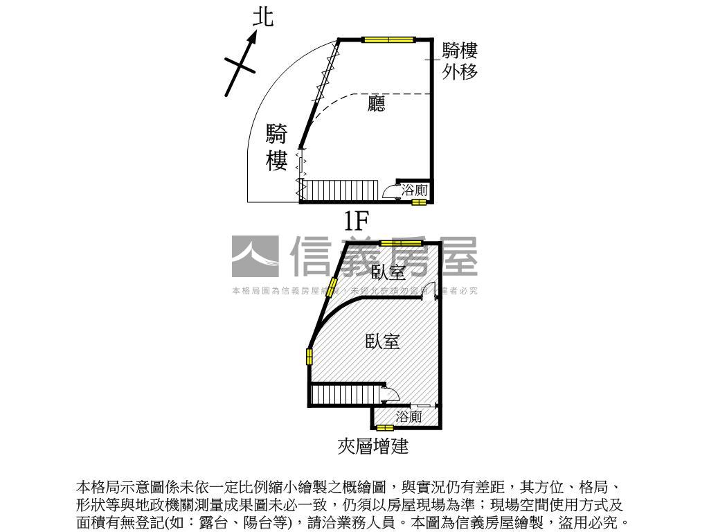 近大明商圈正街三角窗店面房屋室內格局與周邊環境