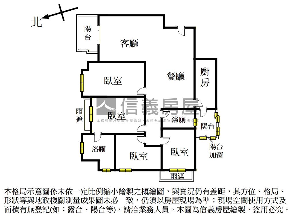 近ＡＩ園區景觀高樓美四房房屋室內格局與周邊環境