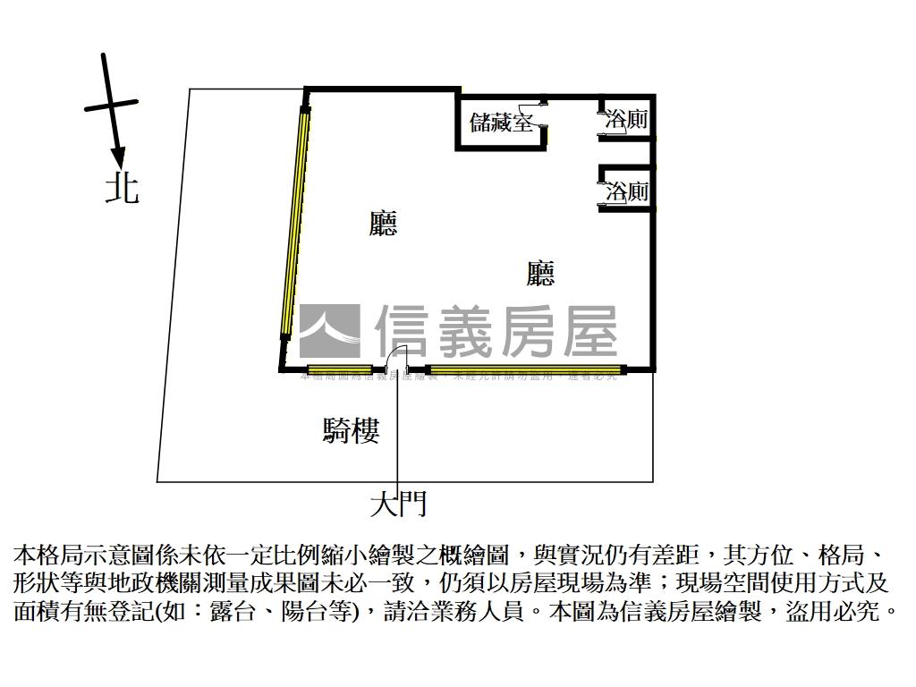 直營連鎖三角窗面寬金店房屋室內格局與周邊環境