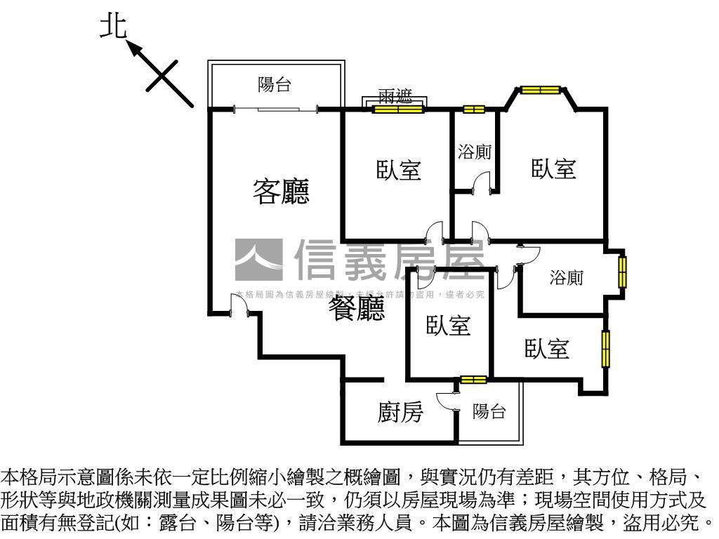 專任－富貴莊園設計宅４房房屋室內格局與周邊環境