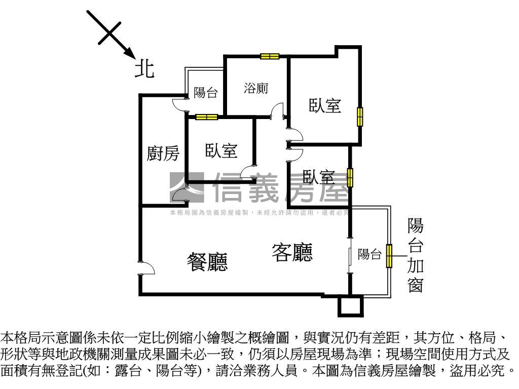 台北新視窗精品三房車位房屋室內格局與周邊環境