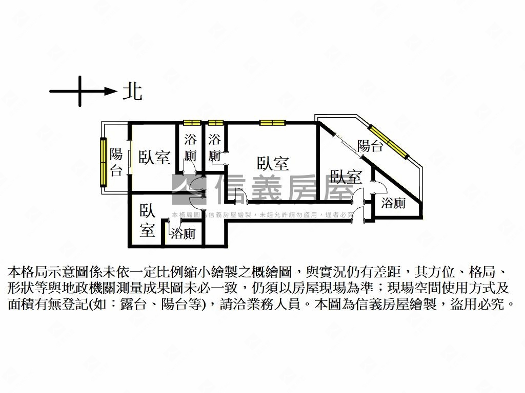 新生街收租四房房屋室內格局與周邊環境