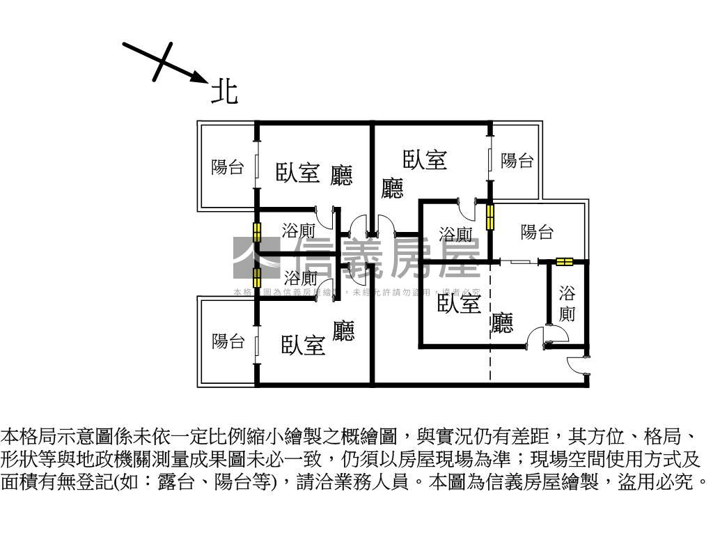 晟助常丰豐原全新華廈套房房屋室內格局與周邊環境