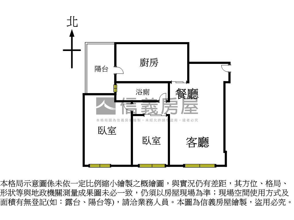 勝旺興兩房美居房屋室內格局與周邊環境