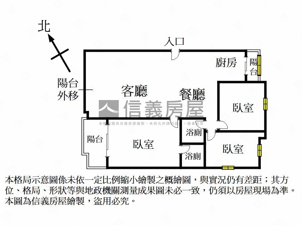 中正山水很亮三房房屋室內格局與周邊環境