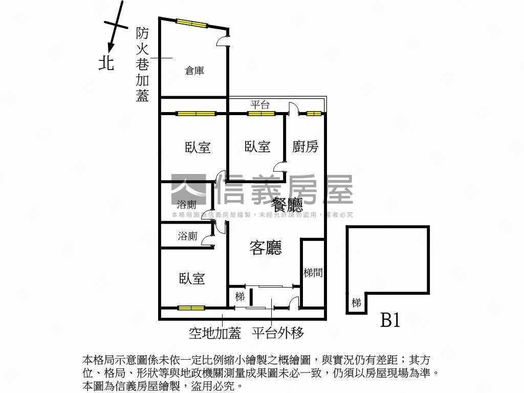 德行東路靜巷一樓房屋室內格局與周邊環境