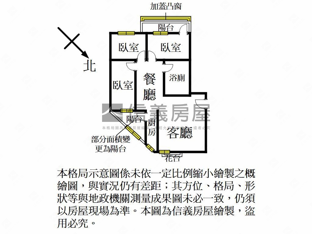 龍岡。華勛。採光好棒三房房屋室內格局與周邊環境