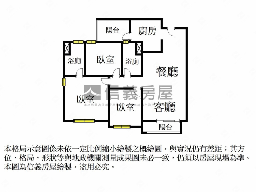 烏日高鐵特區邊間Ｅ９三房房屋室內格局與周邊環境