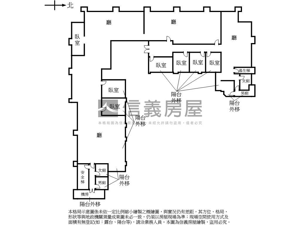 敦化南路凌雲通商景觀辦公房屋室內格局與周邊環境