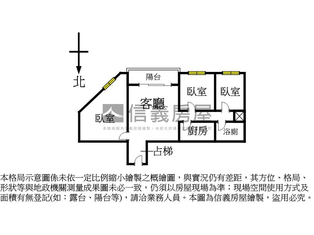 捷運仁愛電梯三房房屋室內格局與周邊環境