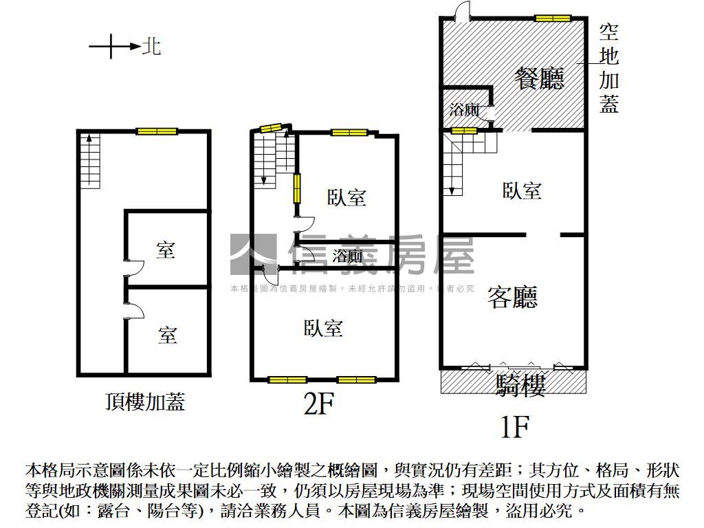 北區近公園傳統透天房屋室內格局與周邊環境