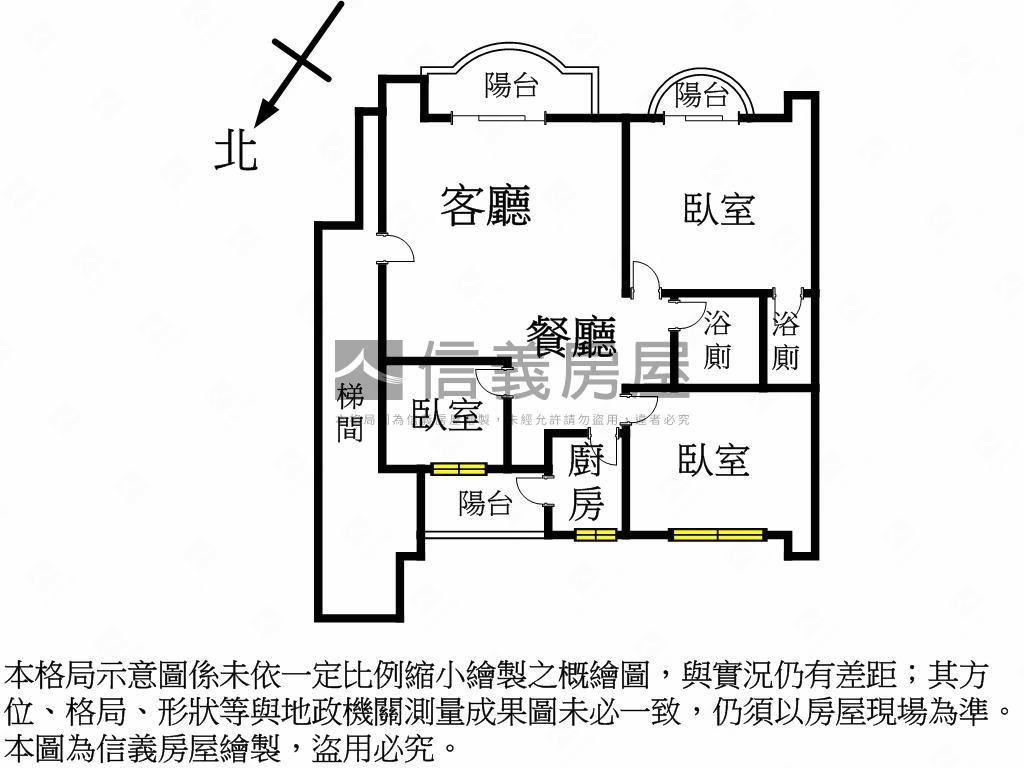 鶴馨居小資美三房房屋室內格局與周邊環境