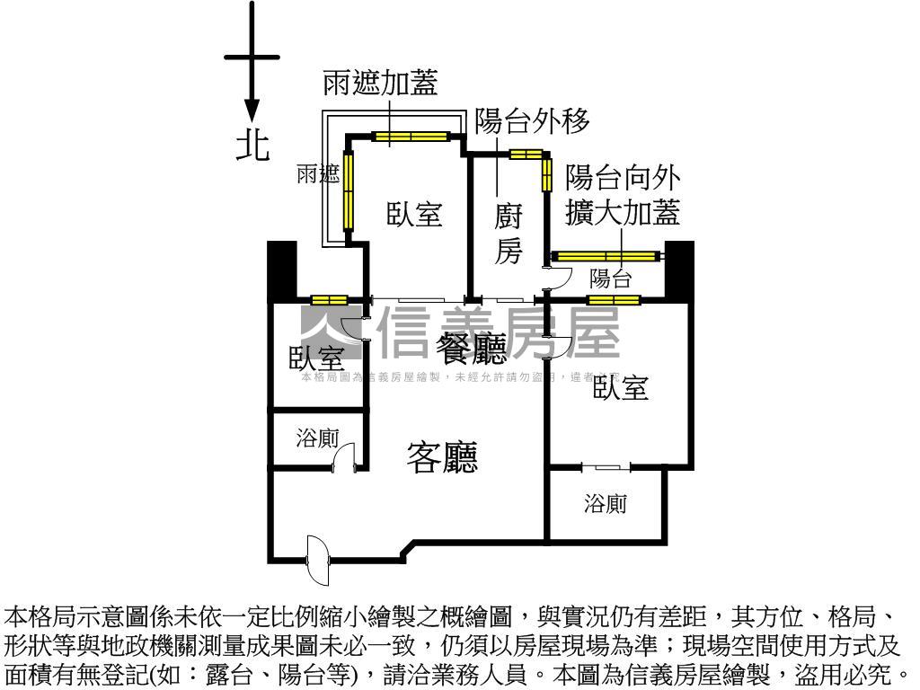 專任【四季之旅】朝南三房房屋室內格局與周邊環境