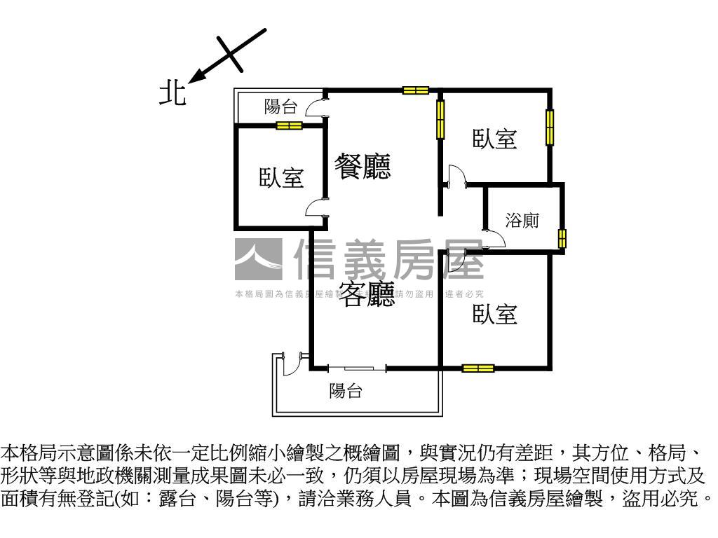 近捷運３房邊間河岸景觀宅房屋室內格局與周邊環境