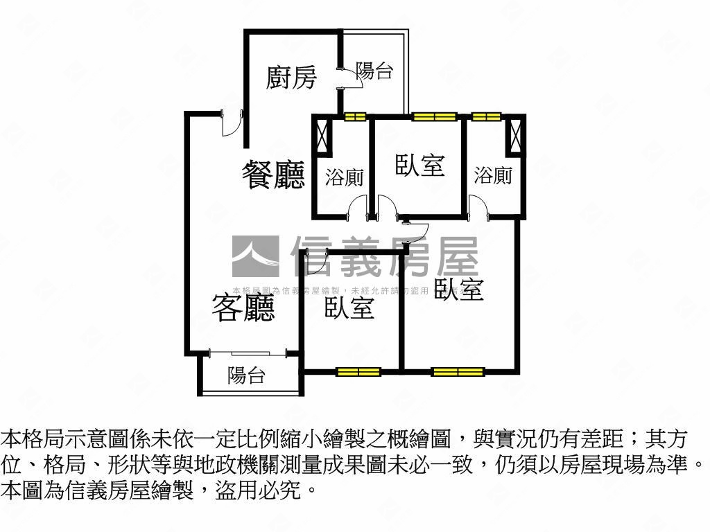 坤悦禮御Ｄ棟三房平車房屋室內格局與周邊環境