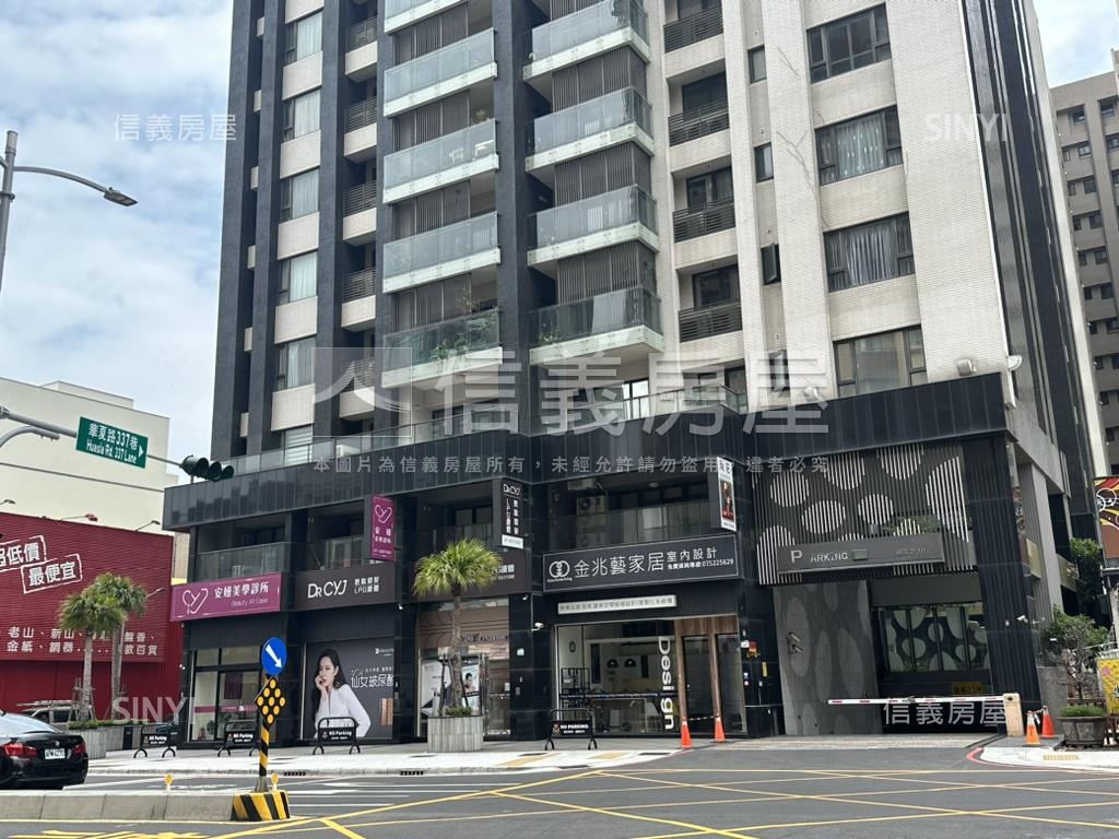 華夏路面寬三角窗店面房屋室內格局與周邊環境