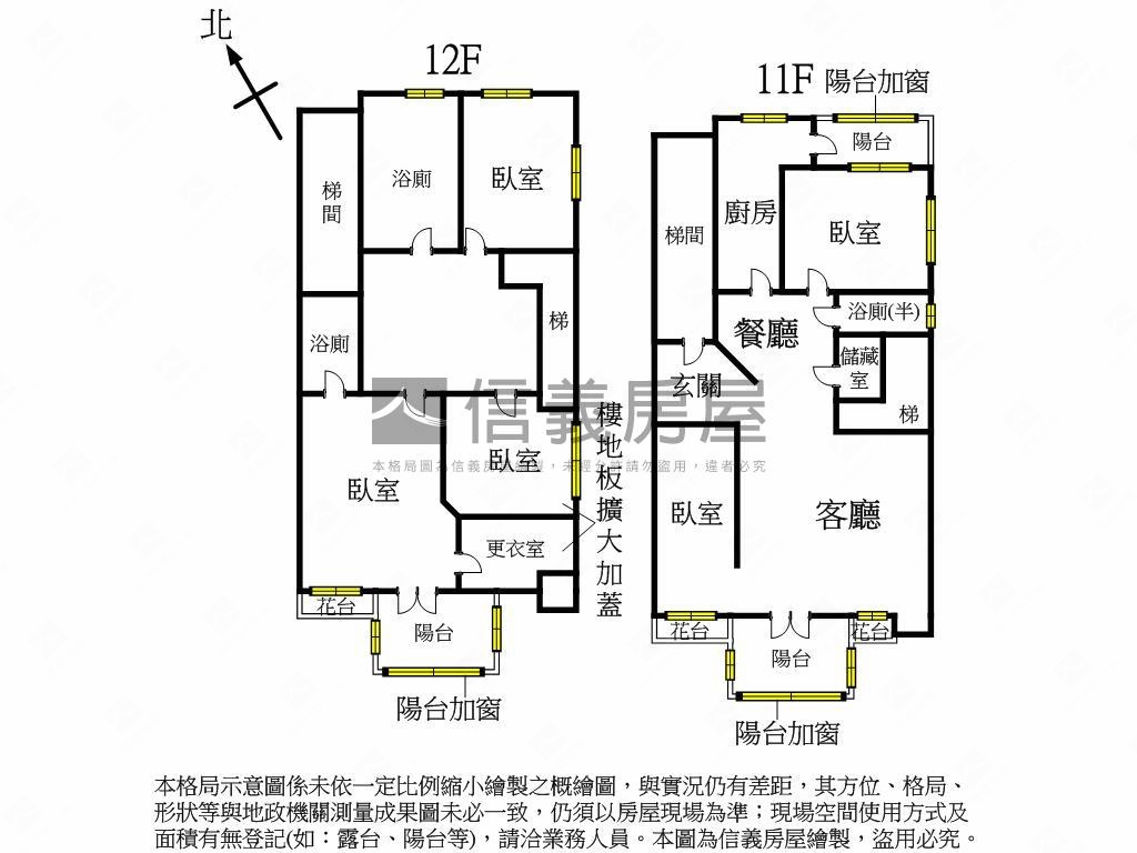 擎天大第樓中樓有平面車位房屋室內格局與周邊環境