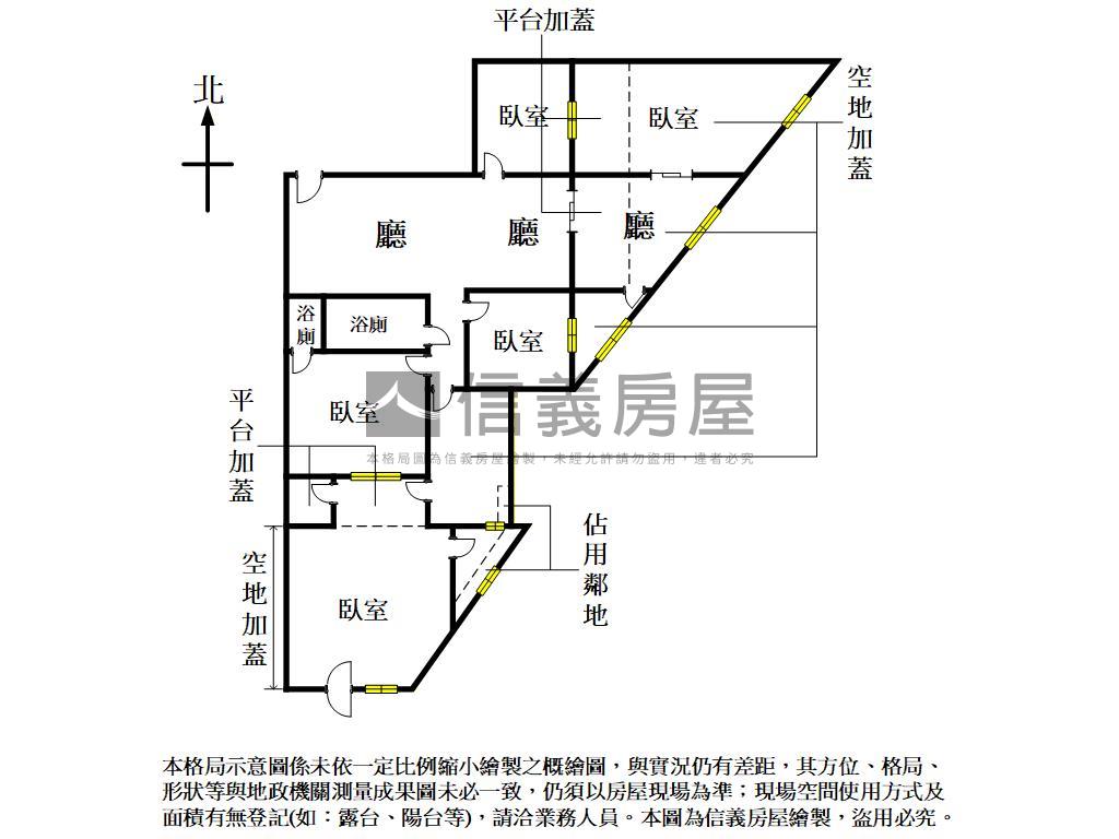 近交流道三房一樓美屋房屋室內格局與周邊環境
