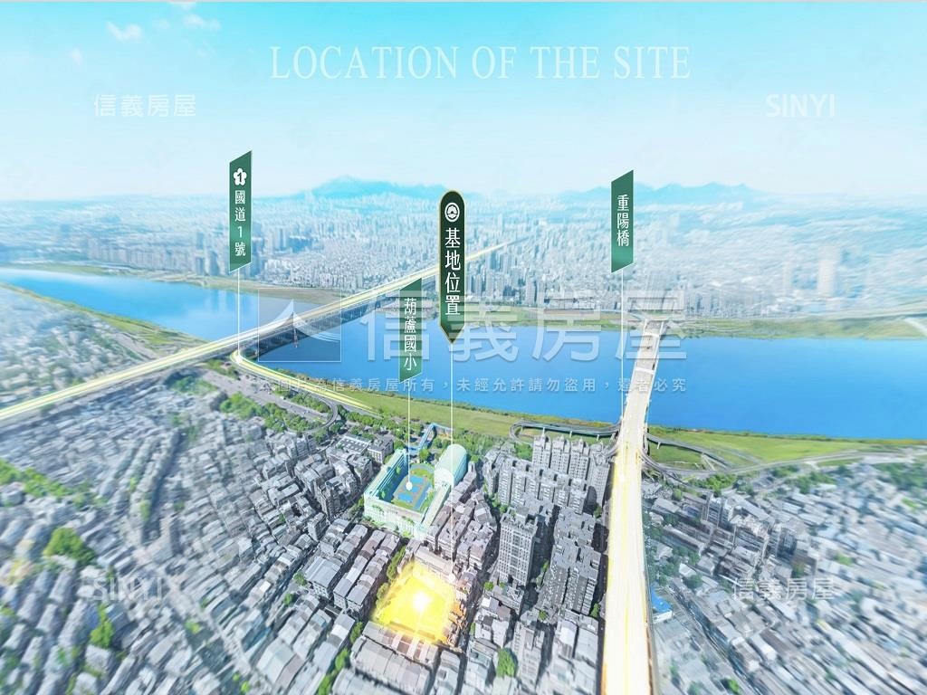 漢皇韶光河景３房房屋室內格局與周邊環境