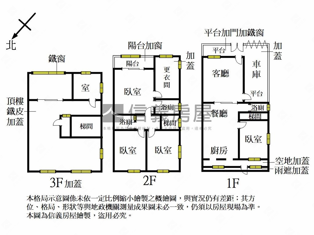 鐵道路大空間美透天房屋室內格局與周邊環境