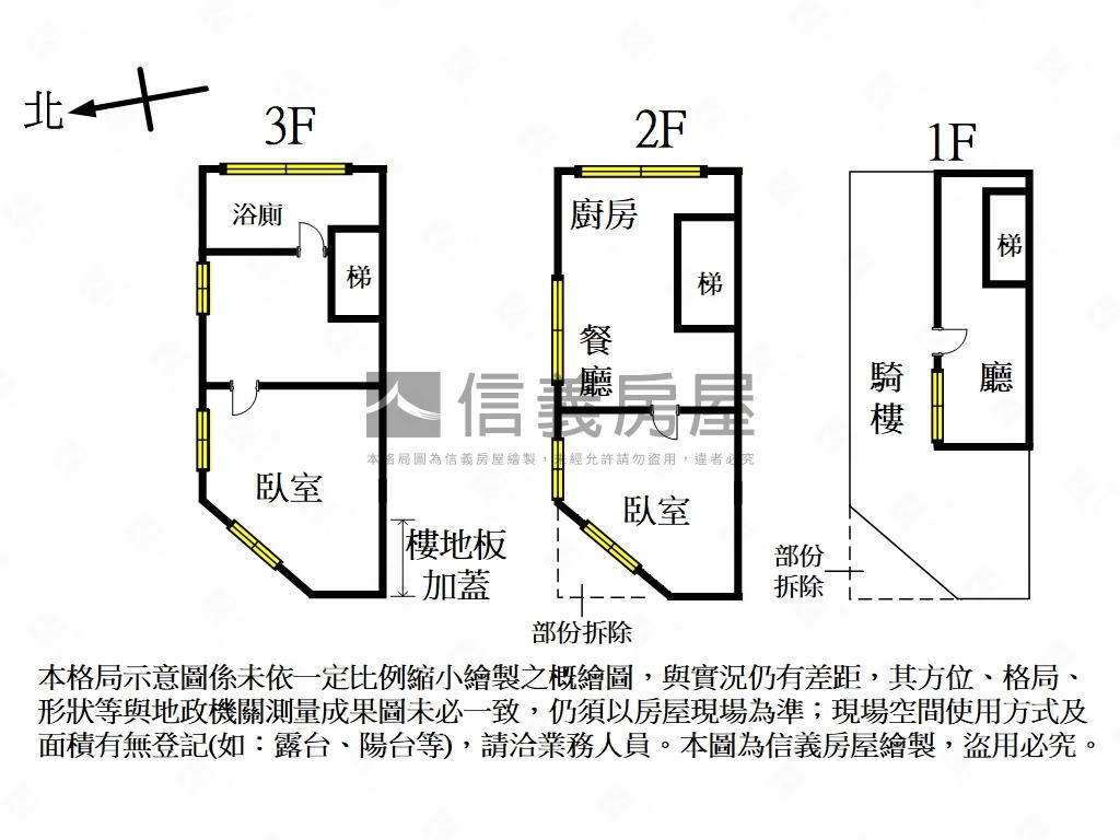 延平北路邊間透天房屋室內格局與周邊環境