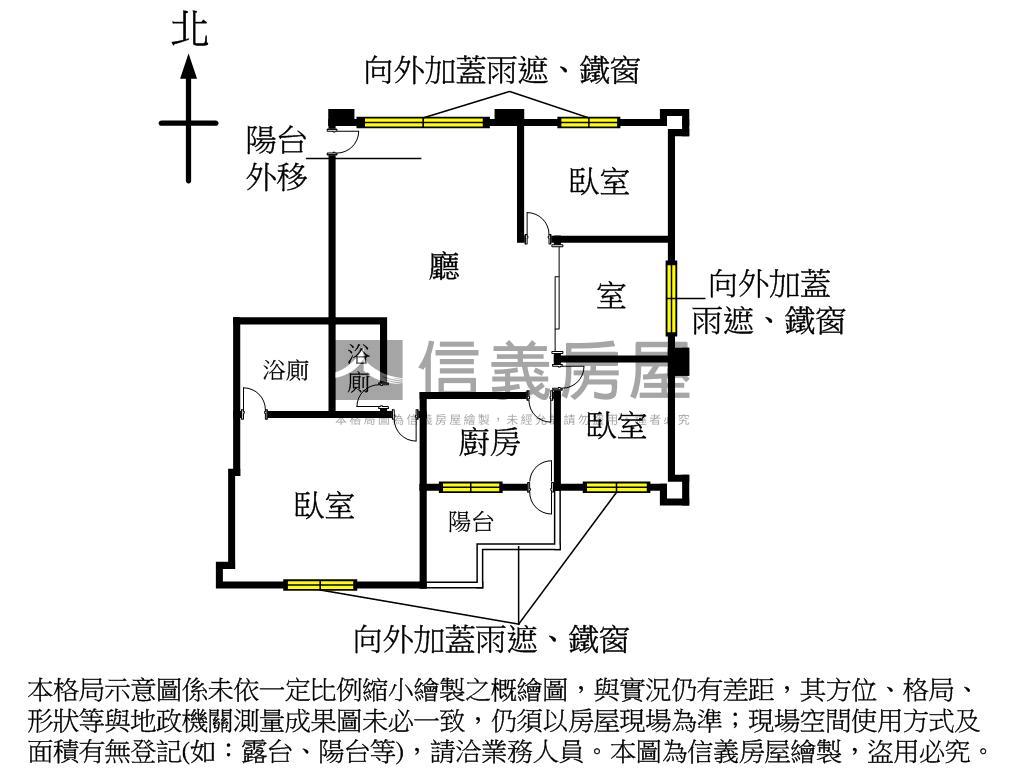 花園城堡百合３房房屋室內格局與周邊環境