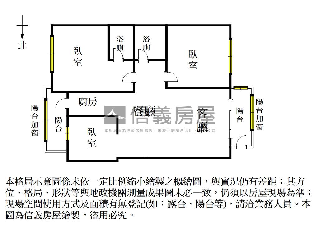 畫時代次頂煦光風三房房屋室內格局與周邊環境