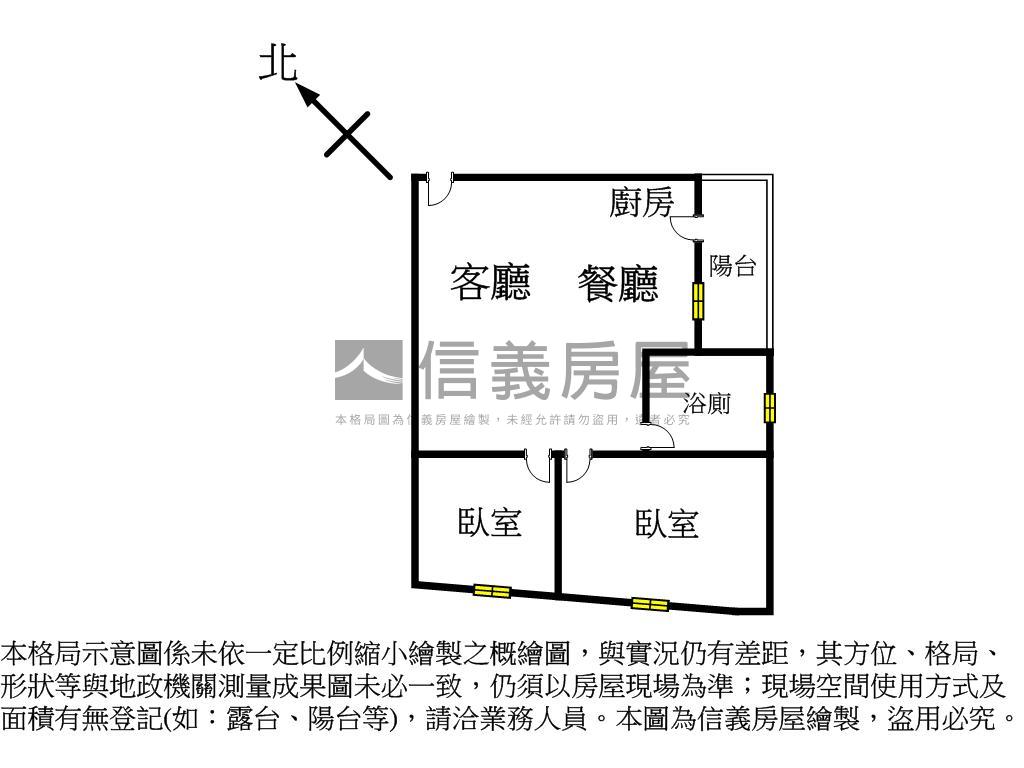 新埔站★明星莒光中山兩房房屋室內格局與周邊環境