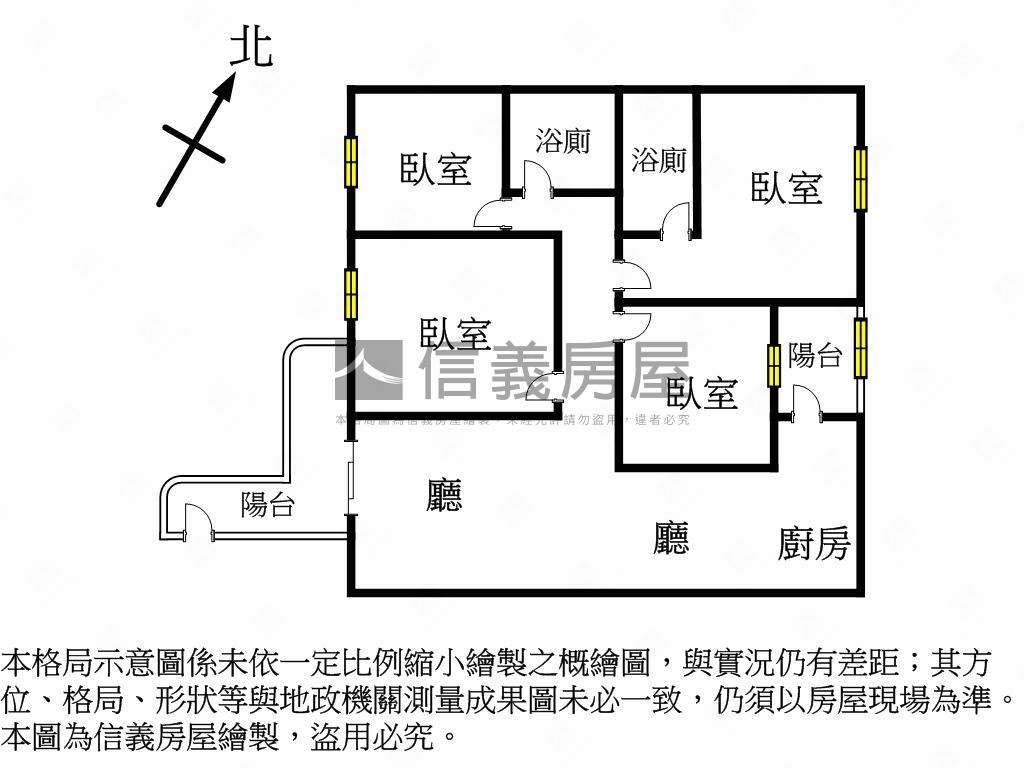 近捷運河岸景觀四房房屋室內格局與周邊環境