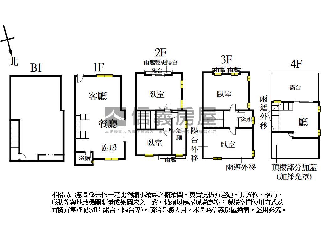 大毅超稀有三車別墅房屋室內格局與周邊環境