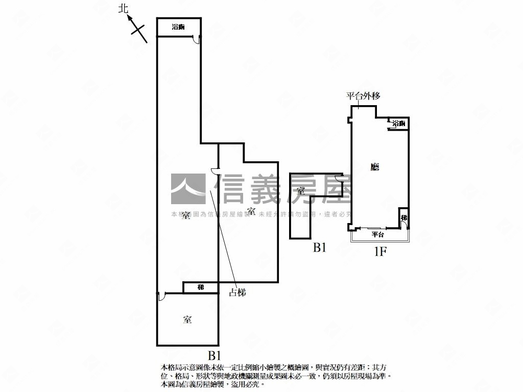 醒目招牌邊間金店面房屋室內格局與周邊環境