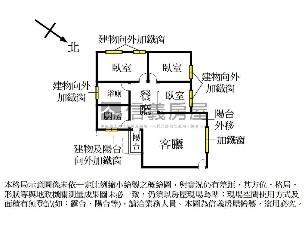 專任近捷運電梯三房房屋室內格局與周邊環境