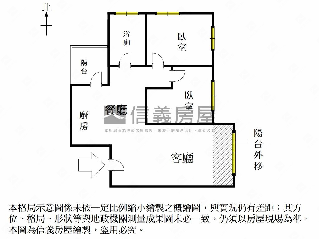 花漾城市美好裝潢兩房房屋室內格局與周邊環境