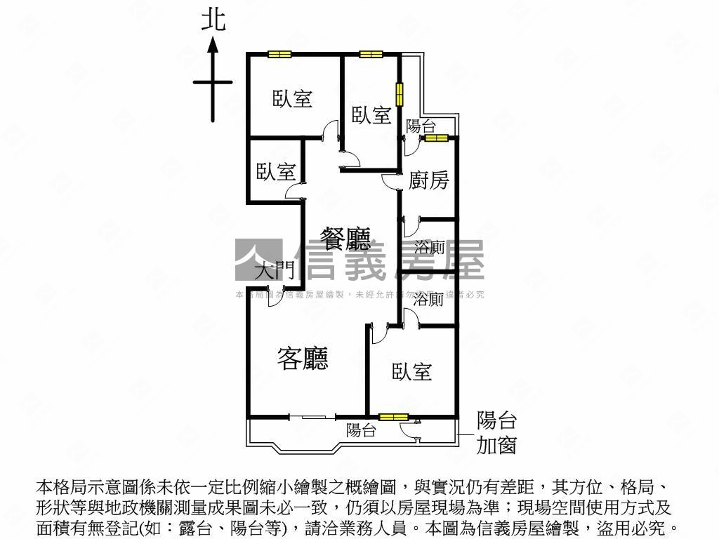 大安路靜巷朝南電梯四房房屋室內格局與周邊環境