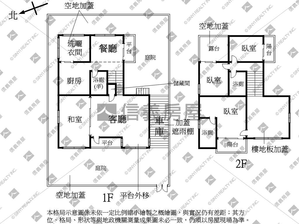 鄉根園獨棟庭園透天房屋室內格局與周邊環境