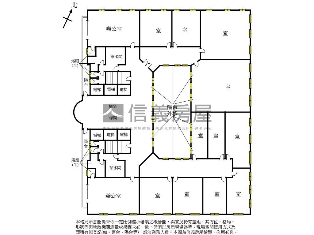 大安國際整層商辦房屋室內格局與周邊環境
