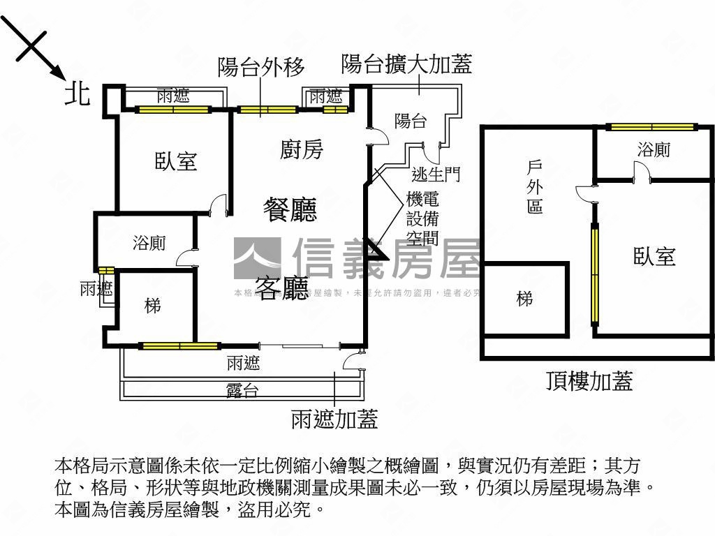 都會秘境•華山露台２房房屋室內格局與周邊環境