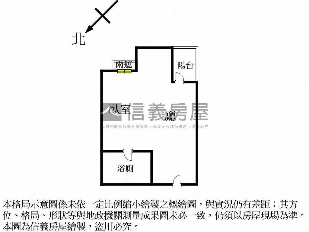 世界之心大一房一廳房屋室內格局與周邊環境