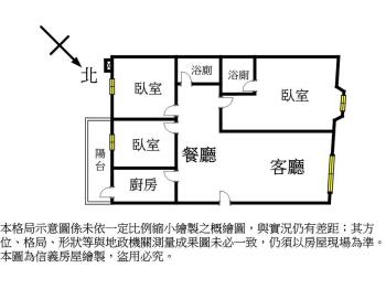 近豐原家樂福三房大客廳