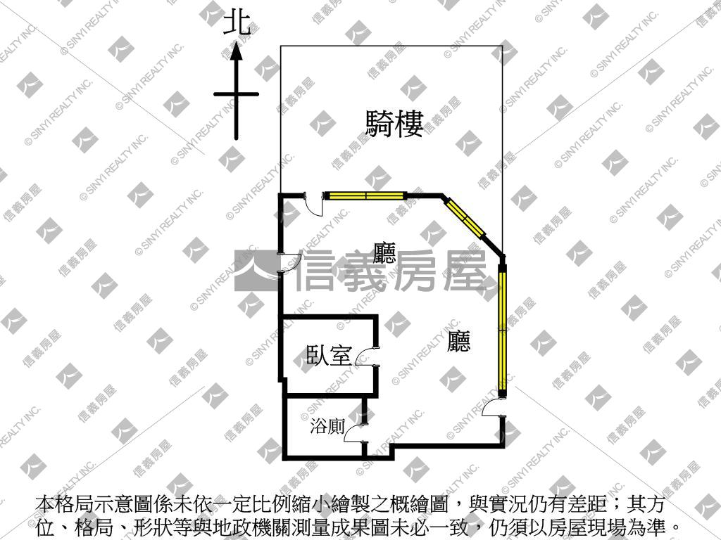 寧夏人潮金店三角窗房屋室內格局與周邊環境