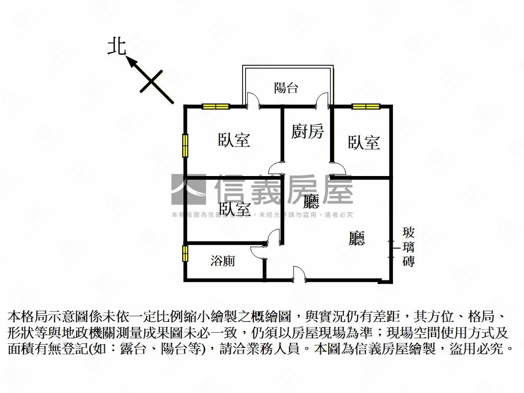 全新賦寓後棟三房房屋室內格局與周邊環境